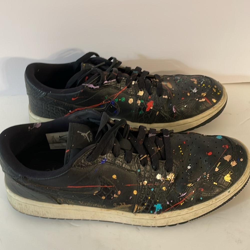 Air Jordan Black Art leather Nike Sneakers  Sz 10